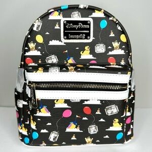 Loungefly Disney Parks Pixar Up Black Allover Print Mini Backpack